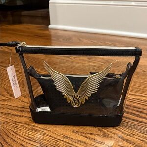Victoria's Secret Black and Gold Makeup Bags